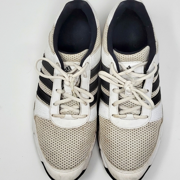 Men's Adidas Cleats Size 11 White and Gray - Picture 4 of 7